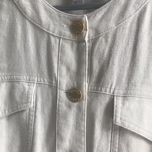Summer blow out $20!! Ellen Tracy linen jacket, bomber style size M. - Picture 7 of 7